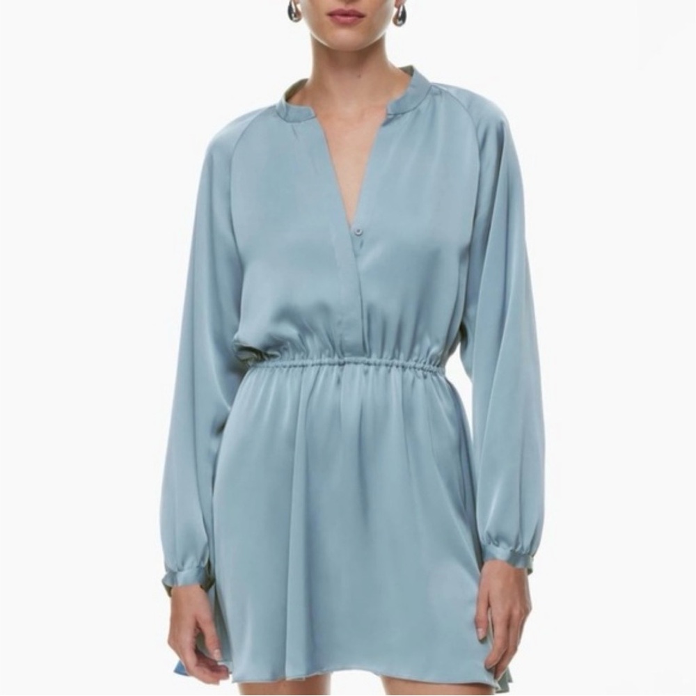Babaton | Blue Long Sleeve Dress (NWT)